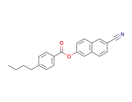 Molecular Structure of 62622-34-8 (Benzoic acid, 4-butyl-, 6-cyano-2-naphthalenyl ester)