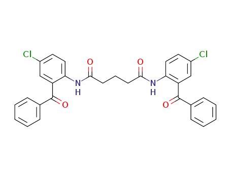 Molecular Structure of 64571-89-7 (Pentanediamide, N,N'-bis(2-benzoyl-4-chlorophenyl)-)