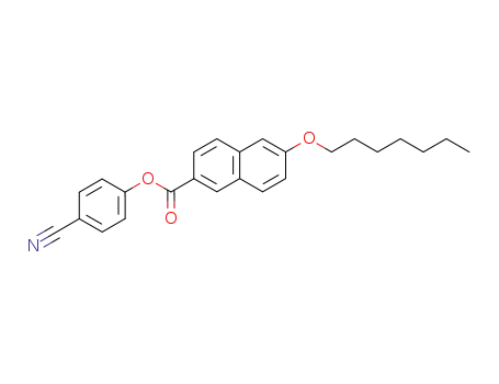 Molecular Structure of 62622-33-7 (2-Naphthalenecarboxylic acid, 6-(heptyloxy)-, 4-cyanophenyl ester)