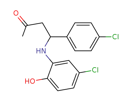 Molecular Structure of 64073-70-7 (2-Butanone, 4-[(5-chloro-2-hydroxyphenyl)amino]-4-(4-chlorophenyl)-)