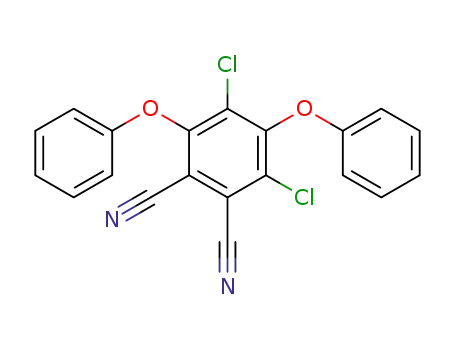 Molecular Structure of 56266-89-8 (1,2-Benzenedicarbonitrile, 3,5-dichloro-4,6-diphenoxy-)