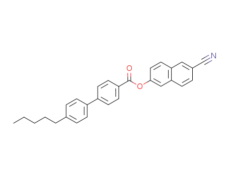 Molecular Structure of 62622-41-7 ([1,1'-Biphenyl]-4-carboxylic acid, 4'-pentyl-, 6-cyano-2-naphthalenyl
ester)