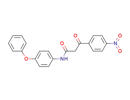 Molecular Structure of 62254-09-5 (Benzenepropanamide, 4-nitro-b-oxo-N-(4-phenoxyphenyl)-)