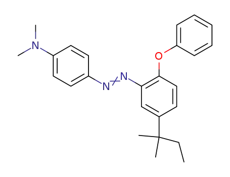 Molecular Structure of 59528-03-9 (Benzenamine,
4-[[5-(1,1-dimethylpropyl)-2-phenoxyphenyl]azo]-N,N-dimethyl-)