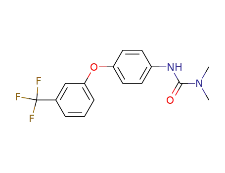Molecular Structure of 63097-13-2 (Urea, N,N-dimethyl-N'-[4-[3-(trifluoromethyl)phenoxy]phenyl]-)