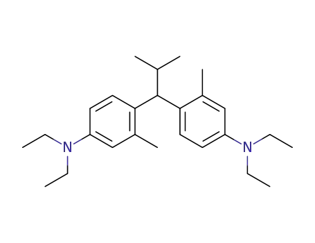 Molecular Structure of 33906-10-4 (Benzenamine, 4,4'-(2-methylpropylidene)bis[N,N-diethyl-3-methyl-)