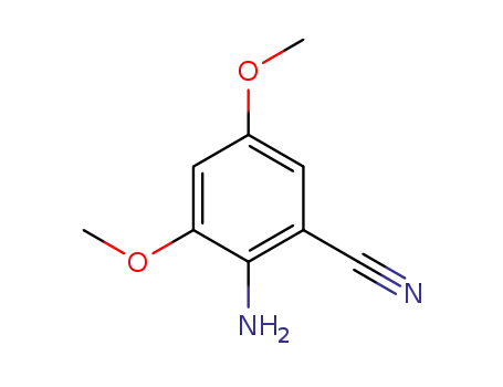 Molecular Structure of 63096-44-6 (Benzonitrile, 2-amino-3,5-dimethoxy-)