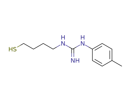 Molecular Structure of 67453-88-7 (Guanidine, N-(4-mercaptobutyl)-N'-(4-methylphenyl)-)