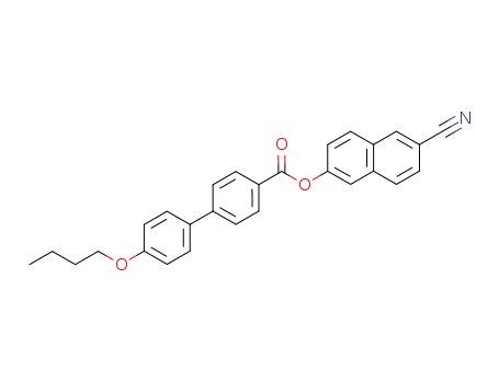 Molecular Structure of 62646-79-1 ([1,1'-Biphenyl]-4-carboxylic acid, 4'-butoxy-, 6-cyano-2-naphthalenyl
ester)