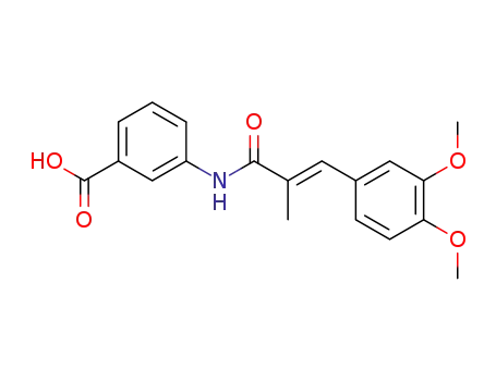 Benzoic acid,
3-[[3-(3,4-dimethoxyphenyl)-2-methyl-1-oxo-2-propenyl]amino]-