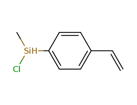Molecular Structure of 1007-23-4 (Silane, chloro(4-ethenylphenyl)methyl-)