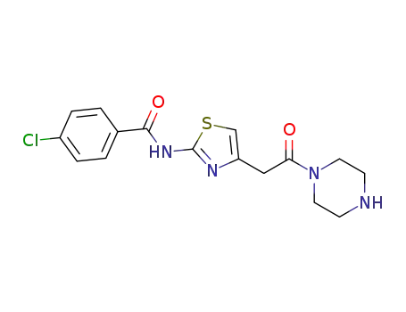 Benzamide, 4-chloro-N-[4-[2-oxo-2-(1-piperazinyl)ethyl]-2-thiazolyl]-