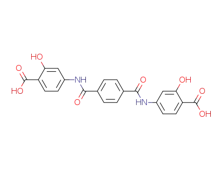 Molecular Structure of 6957-82-0 (Benzoicacid, 4,4'-[1,4-phenylenebis(carbonylimino)]bis[2-hydroxy- (9CI))