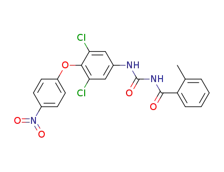 Molecular Structure of 60731-69-3 (Benzamide,
N-[[[3,5-dichloro-4-(4-nitrophenoxy)phenyl]amino]carbonyl]-2-methyl-)