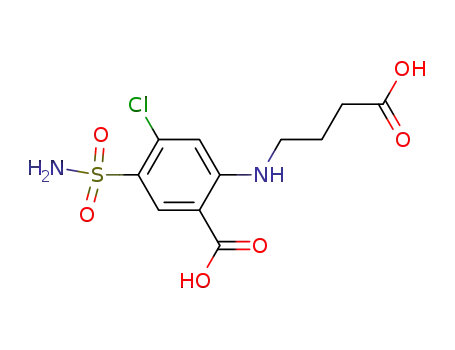 Molecular Structure of 63164-64-7 (Benzoic acid, 5-(aminosulfonyl)-2-[(3-carboxypropyl)amino]-4-chloro-)