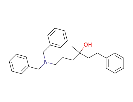 Molecular Structure of 65790-37-6 (Benzenepropanol, a-[3-[bis(phenylmethyl)amino]propyl]-a-methyl-)