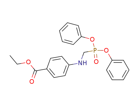 Molecular Structure of 65933-71-3 (Benzoic acid, 4-[[(diphenoxyphosphinyl)methyl]amino]-, ethyl ester)