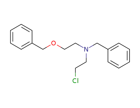Molecular Structure of 93509-76-3 (Benzenemethanamine, N-(2-chloroethyl)-N-[2-(phenylmethoxy)ethyl]-)