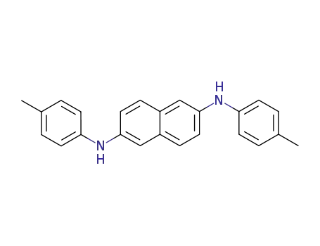 Molecular Structure of 139255-28-0 (2,6-Naphthalenediamine, N,N'-bis(4-methylphenyl)-)