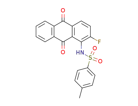 Molecular Structure of 806-54-2 (2-Fluor-1-p-toluolsulfonamido-anthrachinon)