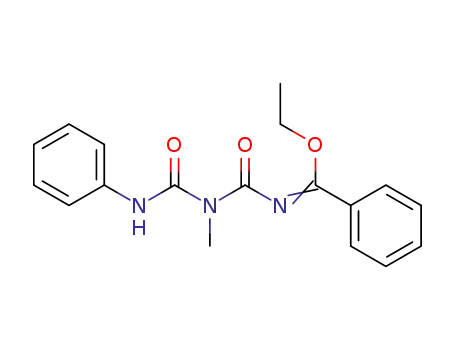 Benzenecarboximidic acid,
N-[[methyl[(phenylamino)carbonyl]amino]carbonyl]-, ethyl ester