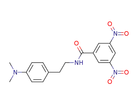 Molecular Structure of 62065-06-9 (Benzamide, N-[2-[4-(dimethylamino)phenyl]ethyl]-3,5-dinitro-)