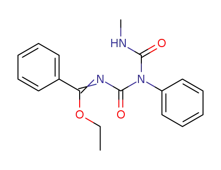 Benzenecarboximidic acid,
N-[[[(methylamino)carbonyl]phenylamino]carbonyl]-, ethyl ester