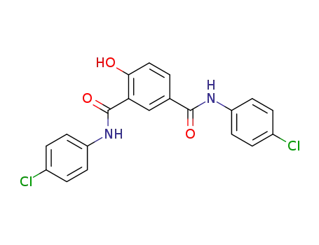 Molecular Structure of 29114-83-8 (1,3-Benzenedicarboxamide,N1,N3-bis(4-chlorophenyl)-4-hydroxy-)