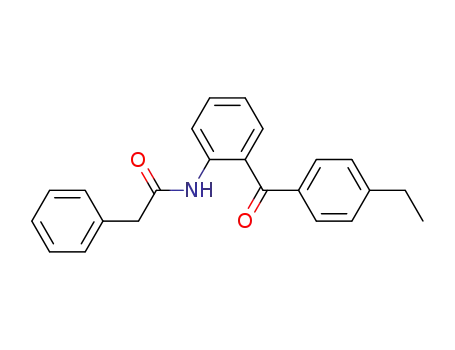 Molecular Structure of 76254-06-3 (Benzeneacetamide, N-[2-(4-ethylbenzoyl)phenyl]-)