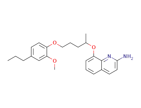 Molecular Structure of 635756-64-8 (2-Quinolinamine, 8-[4-(2-methoxy-4-propylphenoxy)-1-methylbutoxy]-)