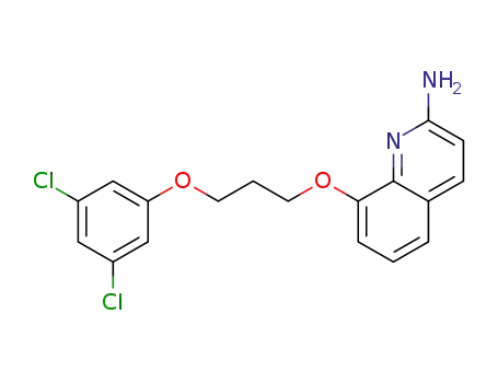 Molecular Structure of 635756-16-0 (2-Quinolinamine, 8-[3-(3,5-dichlorophenoxy)propoxy]-)