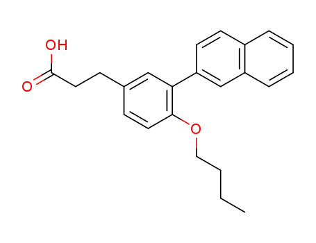 Benzenepropanoic acid, 4-butoxy-3-(2-naphthalenyl)-