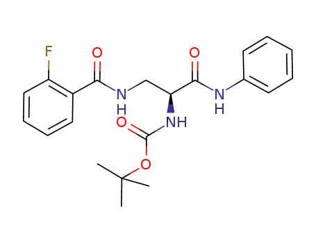 Carbamic acid,
[(1S)-1-[[(2-fluorobenzoyl)amino]methyl]-2-oxo-2-(phenylamino)ethyl]-,
1,1-dimethylethyl ester