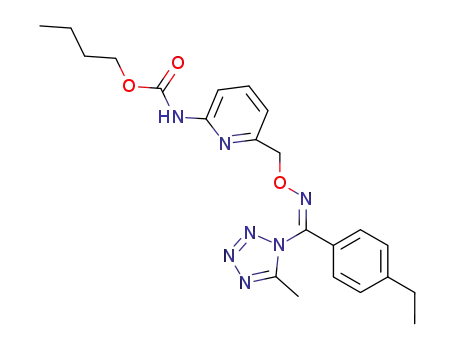 Carbamic acid,
[6-[[[(Z)-[(4-ethylphenyl)(5-methyl-1H-tetrazol-1-yl)methylene]amino]oxy]
methyl]-2-pyridinyl]-, butyl ester