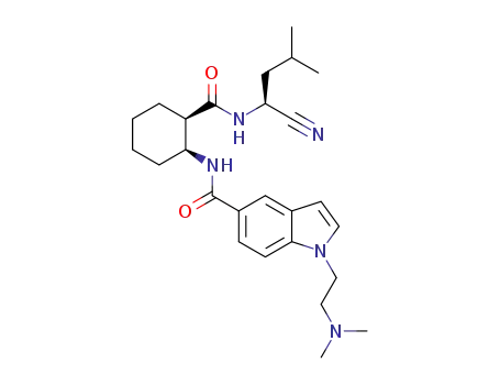 1H-Indole-5-carboxamide,
N-[(1S,2R)-2-[[[(1S)-1-cyano-3-methylbutyl]amino]carbonyl]cyclohexyl]-
1-[2-(dimethylamino)ethyl]-