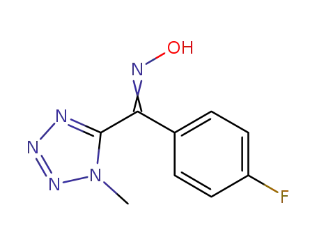 Molecular Structure of 500206-52-0 (Methanone, (4-fluorophenyl)(1-methyl-1H-tetrazol-5-yl)-, oxime)