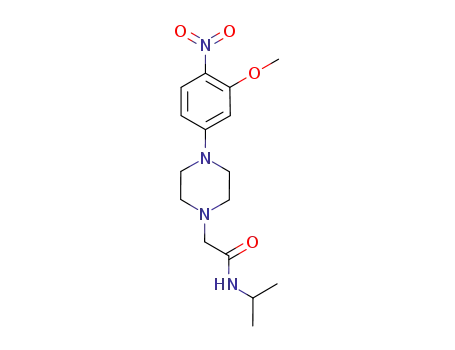 1-Piperazineacetamide, 4-(3-methoxy-4-nitrophenyl)-N-(1-methylethyl)-