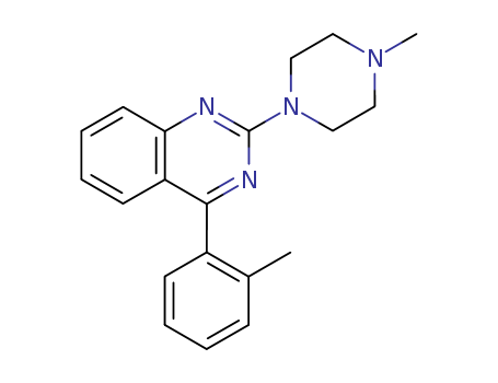 Molecular Structure of 14005-56-2 (Quinazoline, 4-(2-methylphenyl)-2-(4-methyl-1-piperazinyl)-)