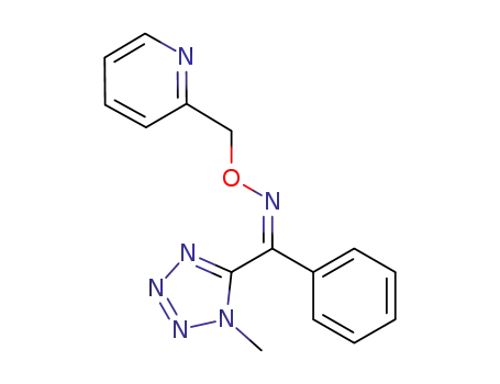 Methanone, (1-methyl-1H-tetrazol-5-yl)phenyl-,
O-(2-pyridinylmethyl)oxime, (1Z)-