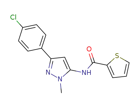 2-Thiophenecarboxamide,
N-[3-(4-chlorophenyl)-1-methyl-1H-pyrazol-5-yl]-