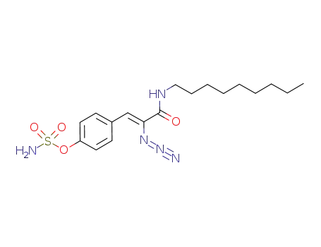 Molecular Structure of 501333-56-8 (Sulfamic acid, 4-[(1Z)-2-azido-3-(nonylamino)-3-oxo-1-propenyl]phenyl
ester)