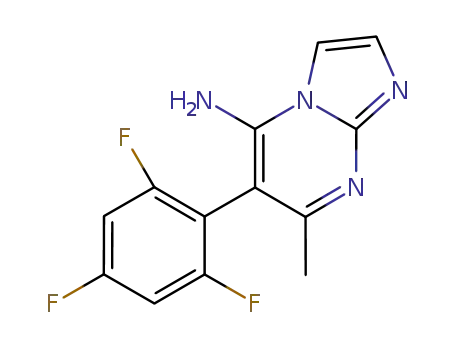Imidazo[1,2-a]pyrimidin-5-amine, 7-methyl-6-(2,4,6-trifluorophenyl)-