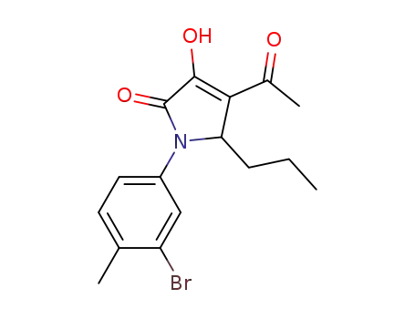 2H-Pyrrol-2-one,
4-acetyl-1-(3-bromo-4-methylphenyl)-1,5-dihydro-3-hydroxy-5-propyl-