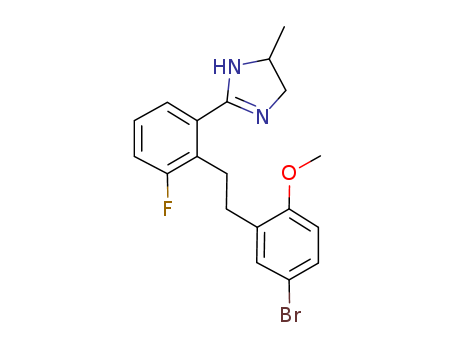 1H-Imidazole,  2-[2-[2-(5-bromo-2-methoxyphenyl)ethyl]-3-fluorophenyl]-4,5-dihydro-4-  methyl-