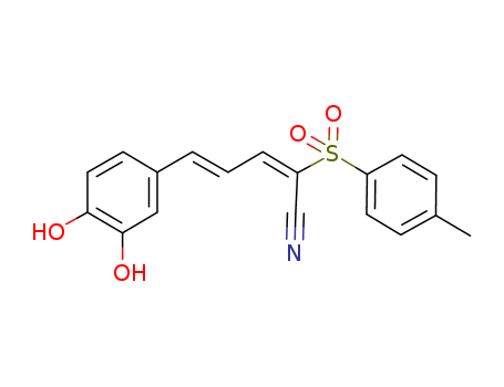 5-(3,4-dihydroxyphenyl)-2-(toluene-4-sulfonyl)-penta-2E,4E-dienenitrile