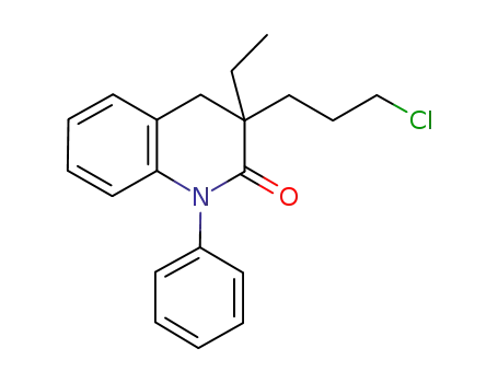 Molecular Structure of 792122-68-0 (2(1H)-Quinolinone, 3-(3-chloropropyl)-3-ethyl-3,4-dihydro-1-phenyl-)