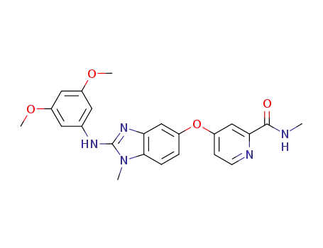 2-Pyridinecarboxamide,
4-[[2-[(3,5-dimethoxyphenyl)amino]-1-methyl-1H-benzimidazol-5-yl]oxy]-
N-methyl-