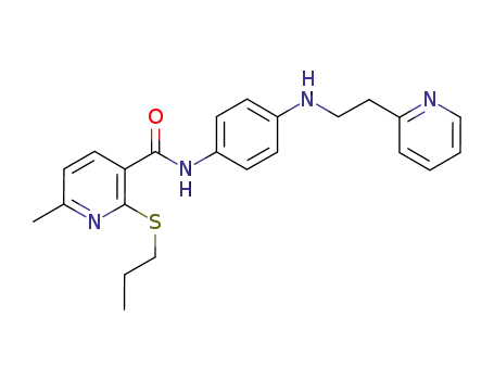 3-Pyridinecarboxamide,
6-methyl-2-(propylthio)-N-[4-[[2-(2-pyridinyl)ethyl]amino]phenyl]-