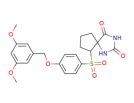 1,3-Diazaspiro[4.4]nonane-2,4-dione,
6-[[4-[(3,5-dimethoxyphenyl)methoxy]phenyl]sulfonyl]-