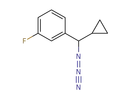 Molecular Structure of 844470-92-4 (Benzene, 1-(azidocyclopropylmethyl)-3-fluoro-)